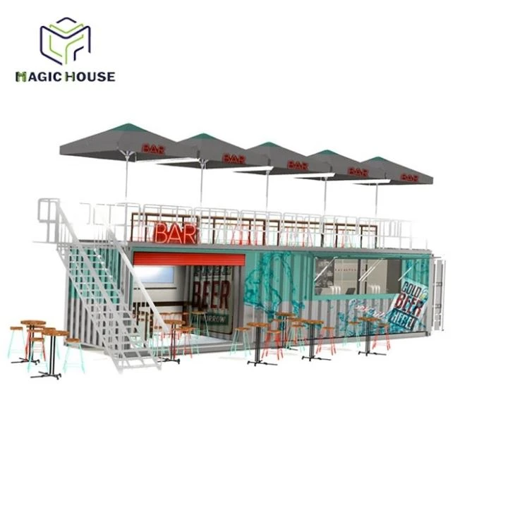 modern design sunshade container bar double side